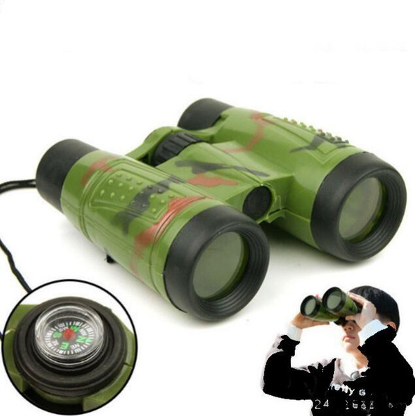 Children Telescope Toys Mini Binoculars Compass Baby Explore Intelligence Children Outdoors Military Toys Camouflage Telescope Wholesale