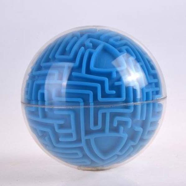 2018New clear blue 3D ball magic labyrinth ball toys for child Christmas gifts