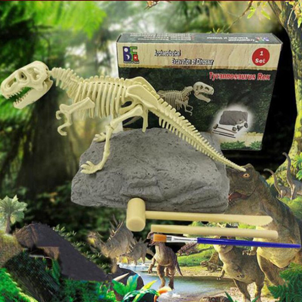 9 design Edition Dinosaur Excavation Kits Toys Novelty Archaeology Digging Toys Dinosaurs Novelty Digging Toy KKA5887