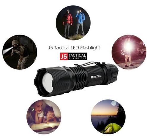 J5 Tactical V1-PRO 300 Lumen Ultra Bright Flashlight Sport Outdoor Tools high quality gifts toys DHL 