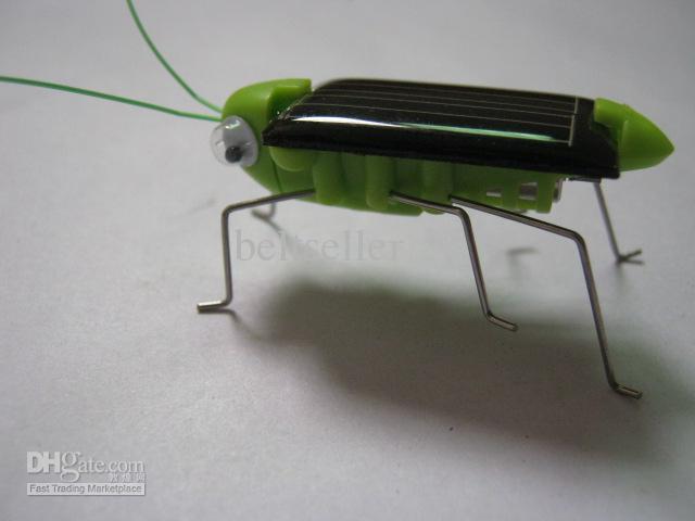 Novelty Solar Toy Solar Grasshopper Solar Powered Grasshopper Science education toys 50pcs/lot 100pcs/lot Free 