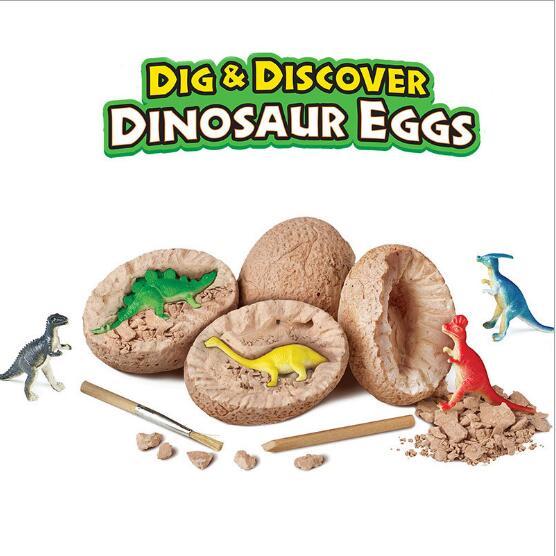 Dinosaur Toy Model Archaeological excavation toys of simulated eggs in the Jurassic world Tyrannosaurus Rex Children's Dinosaur Toy