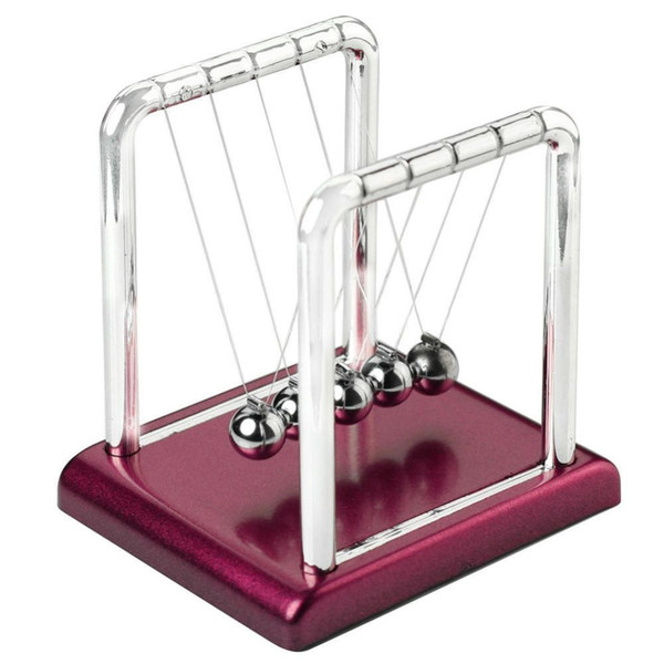 New Design Newtons Cradle Fun Steel Balance Balls Physics Science Pendulum Desk DIY Decoration Accessory 8cm x 7.5cm x 9cm b500