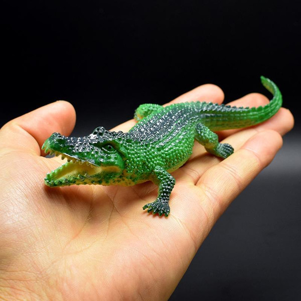 1100pcs/lot 4kinds 7CM alligator toy Lifelike Simulation Animals crocodile Model Action Figure Toy