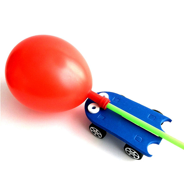 Creative Balloon Power Vehicle Technology Small-scale Production of Diy Balloon Reaction Force Experimental Publicity Science Toys