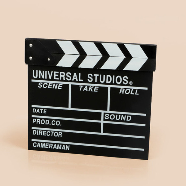 5PCS Creative Home Bar Coffee Decoration Props Film Board Camera Studio Wedding Photo Shoot Props English Action Clapper Board