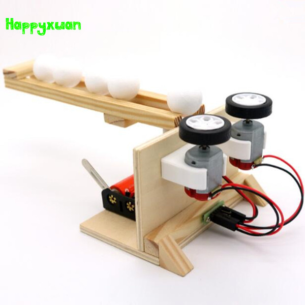 Happyxuan Diy Small Ball Emitter Science Experiment Material Students Handmade Assembling Electric Model Kids Educational Toy