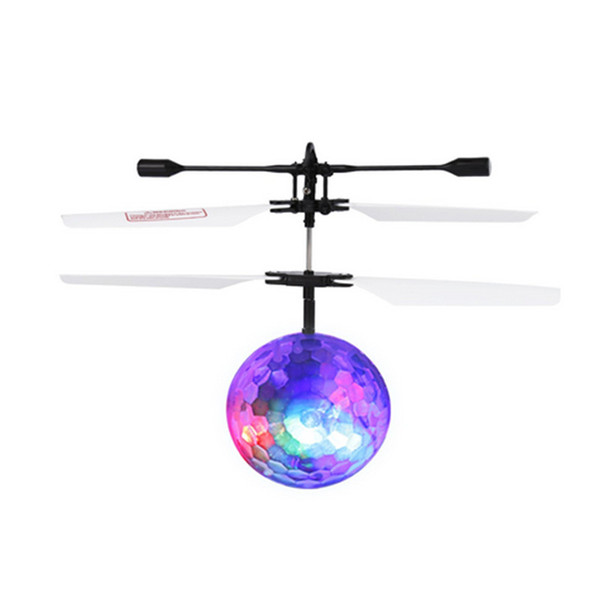 Colorful Mini Drone Shinning LED RC Flying Ball Helicopter Sense Light Crystal Ball Induction Toys for Children Kids. j