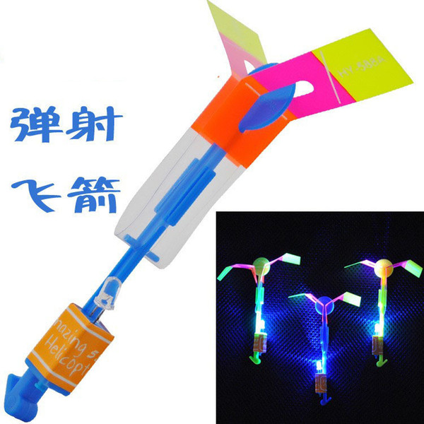 Children's toys ejection Arrows flash / flash colorful flying rocket / spread the goods Hot toys wholesale luminous