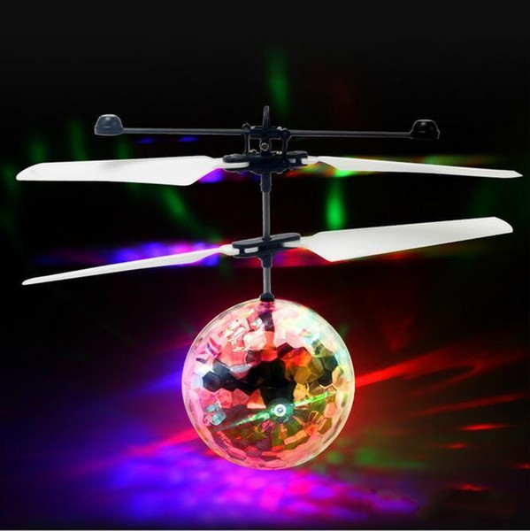 2017 New Flying Toys Upgrade-Classic Electronic Toys LED Noctilucent Ball RC Fly Helicopter For Kids Ball Floating Flashing with lights