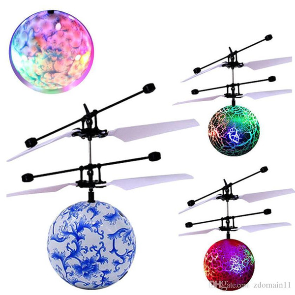 RC Flying Ball Drone Helicopter Ball Built-in Shinning LED Lighting for Kids Teenagers Colorful Flyings great