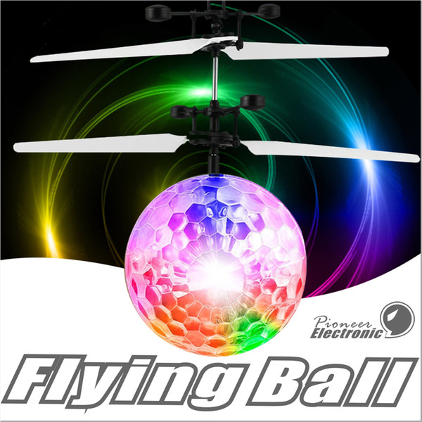 Flying Ball, Children Flying Toys RC infrared Induction Helicopter Ball Built-in Shinning Color Changing LED Lighting for Kids ,Teenagers