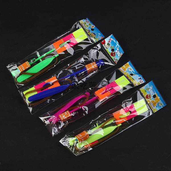 HOT LED Magic Toy Rubber Band Helicopter Flash Arrows Flying Umbrella Flash Mushrooms 2000p Y91