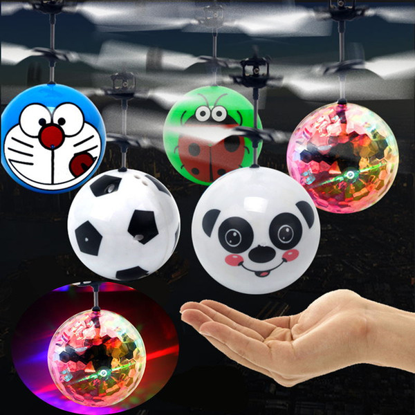 RC Flying Ball,Flashing Toy,RC infrared Induction Helicopter Ball Built-in Shinning LED Lighting Colorful Flyings for Kid's Christmas gifts