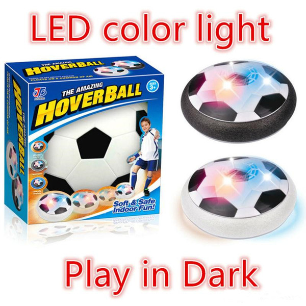 Creative LED Light Up Toys Bright Light Suspension Football Electric Soccer Kids Boys Indoor Toy Good Sprot Ball Air Power Soccer Flying Toy