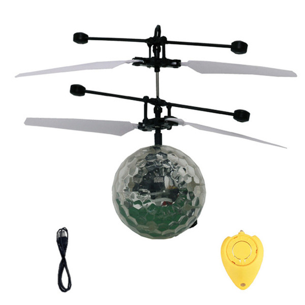 RC Toy EpochAir RC Flying Ball Drone Helicopter Ball Built-in Shinning LED Lighting for Kids Teenagers Colorful Flyings Xmas gift