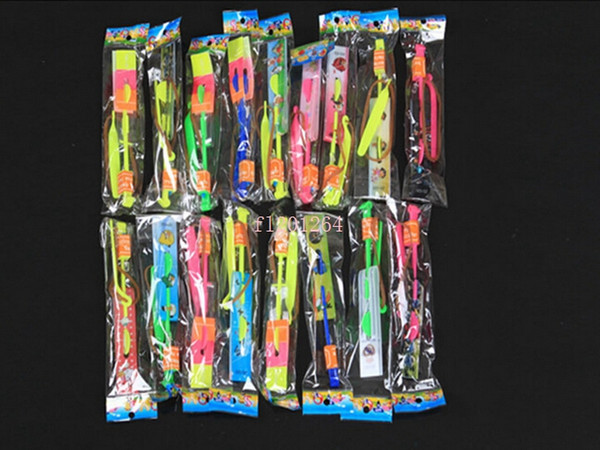 Fedex DHL Amazing Flashing LED Light Arrow Rocket Helicopter Rotating Flying Toy For Children HY588,1200pcs/Lot