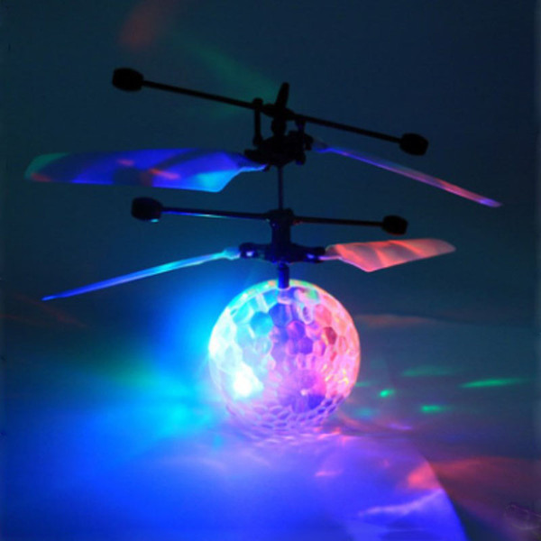 RC Toy RC infrared Induction Helicopter Ball Built-in Shinning LED Lighting for Kids, Teenagers Colorful Flyings for Kid C2374