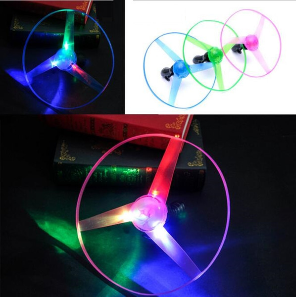 LED Flying Disk toys Led Flying Saucer frisbee Luminous UFO toys Outdoor sports flying helicopters LED Flashing toys 