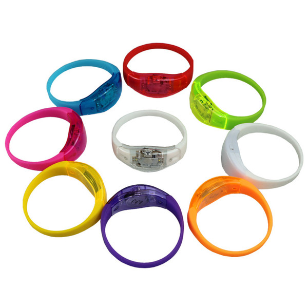 Sound Controlled LED Light Up Bracelet Activated Glow Flash bracelet Glow Bracelets LED Wrist Band IC698