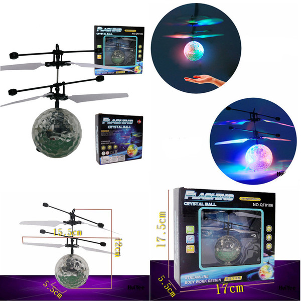 LED RC Helicopter Ball Flying Induction Noctilucent Ball RC Drones Remote Control Aircraft For Kids Toys Gifts Cheap Wholesale Free DHL 217