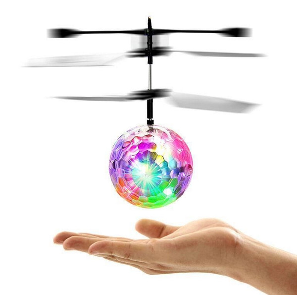 RC Drone Flying Ball Aircraft Helicopter Led Flashing Light Up Toys Induction Electric Toy Drone For Kids Children Christmas gifts