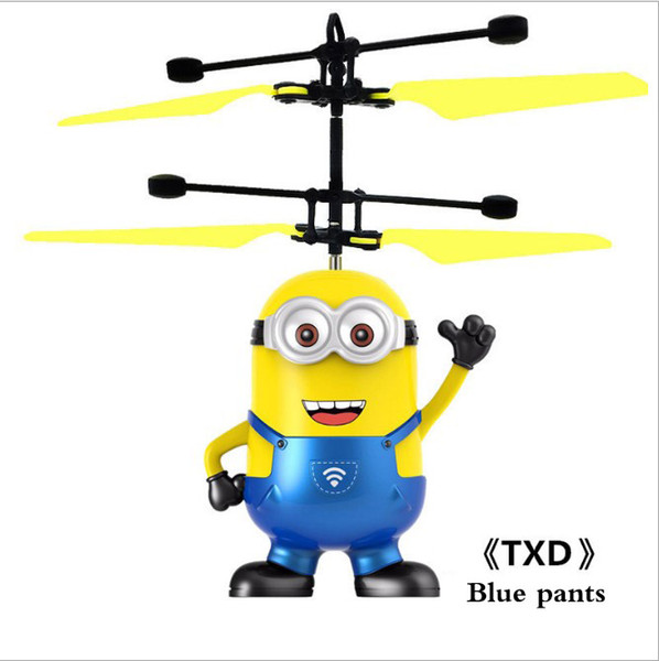 Hot induction of small yellow people suspended aircraft aircraft flash despicable me small yellow people eyes adorable toy