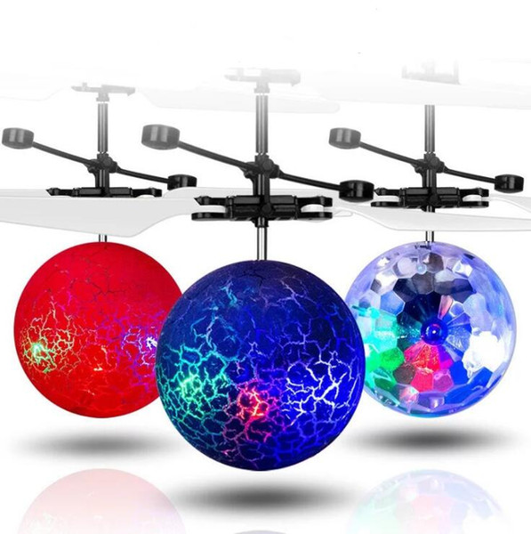 LED Magic Flying Ball Colorful Stage Lamp Helicopter Infrared Induction LED Flying Ball Flash Disco Kids Children Flying Toy