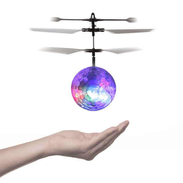 RC Toy, RC Flying Ball, RC infrared Induction Helicopter Ball Built-in Shinning LED Lighting for Kids, Teenagers Colorful Flyings for Kid's