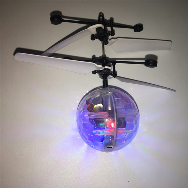 RC Toys Flying Ball Helicopter LED Lighting Sensor Suspension Remote Control Aircraft flashing whirly Ball Built-in Shinning Easter Gifts