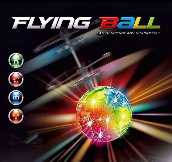 Toys RC Helicopter Ball Flying Induction LED Noctilucent Ball Quadcopter Drone Sensor Suspension Remote Control Aircraft for Kids Xmas Gift