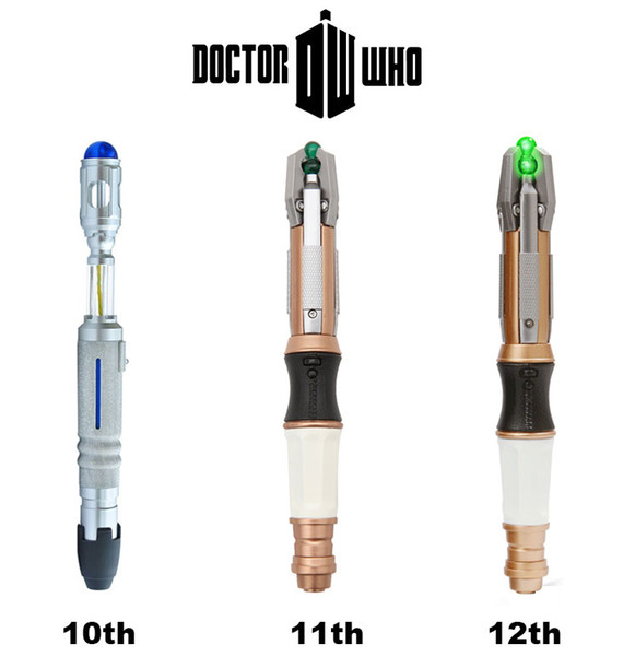 sonic screwdriver 10th 11th 12th official doctor who sonic screwdriver in stock same day 10pcs/lot