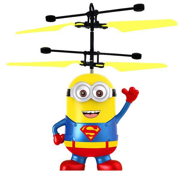 Hot Sell Minions Helicopter RC Flying Toys Drone Indication Helicopter Built In Cartoon Minions Helicopter For Kids/Adults