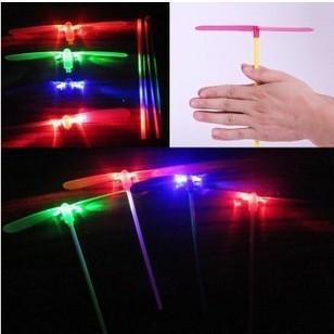 Hand rub shine, bamboo dragonfly, flying fairy, flashing arrow, children's toys, small gifts, 10g