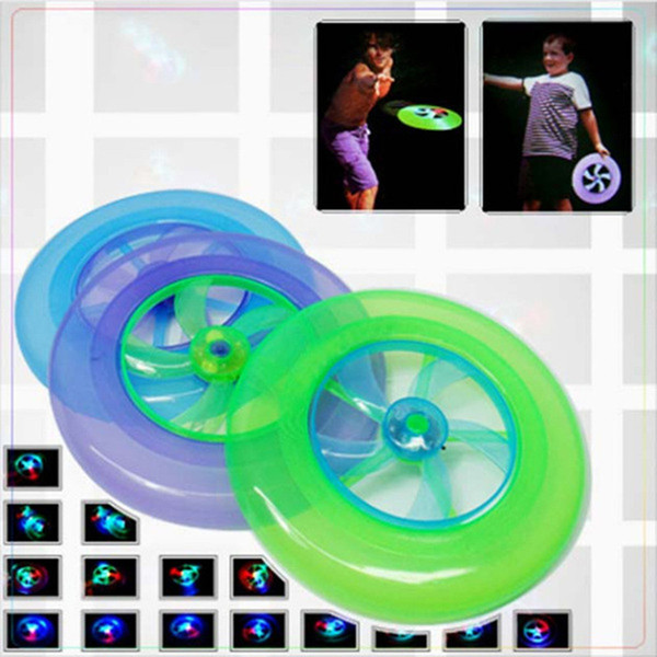 Colorful Spin LED Light Outdoor Toy Children Beach Toys Flying Saucer Arrow Kid Toy UFO kid toys Flying Disk toys free shipping