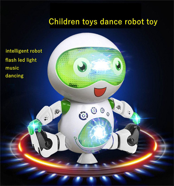 Singing dancing smart toy intelligent robot for children with 3 pop music dancing and 7 color light Smart Space Dance Robot toy