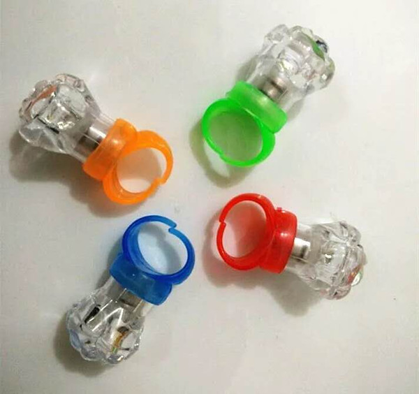 flashy finger diamond ring kid 20 together lovely innovative shiny coloful funny flicker unique multiple useful novel cheap