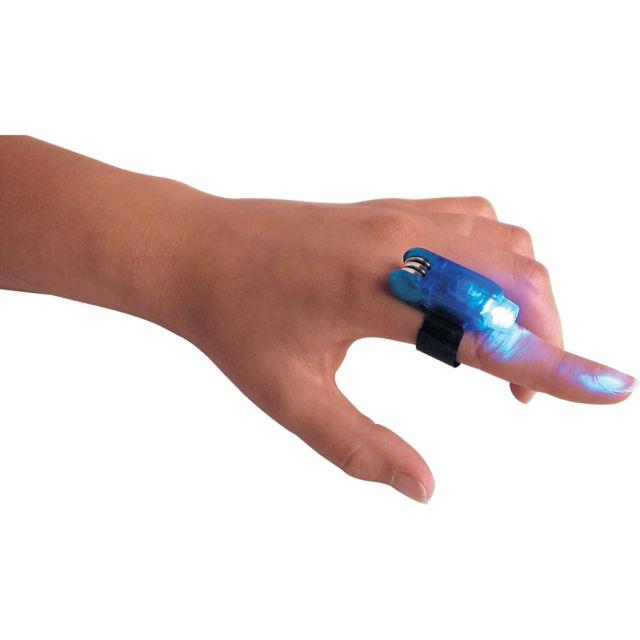 LED Bright Blue/Green/White/Red Finger Torch Light - Night Club Rave Disco Dance Party Toy World Cup WZYCSM003