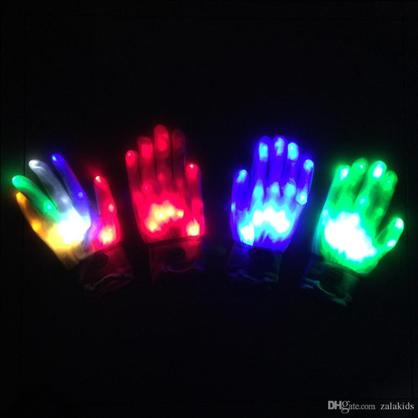 LED Gloves Halloween LED Cosplay Glove Lighted Toy Light Props Party Light Gloves Wholesale Halloween Lighting Toys