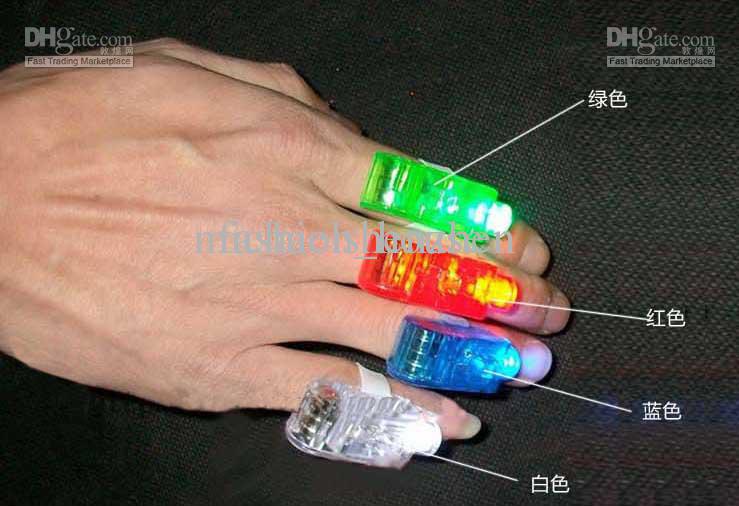 Christmas gifts LED laser Bright Finger beams Ring Lights Rave Party Glow