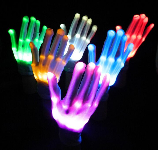 LED Gloves Halloween LED Cosplay Glove Lighted Toy Halloween Light Props Party Light Gloves Wholesale Halloween Lighting Toys