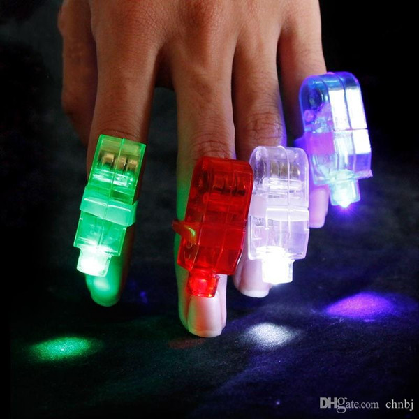 Colorful Finger Light Evening Lights Color LED Bright Ring Light Beam Fluorescent Ring Flash Finger Wearing Toys