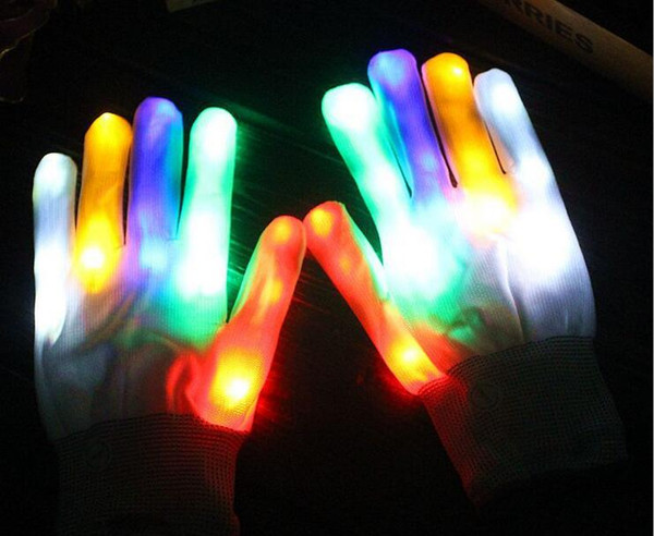 LED Lighting Gloves Flashing Cosplay Novelty Glove Led Light Toy Halloween Christmas Party LED Gloves