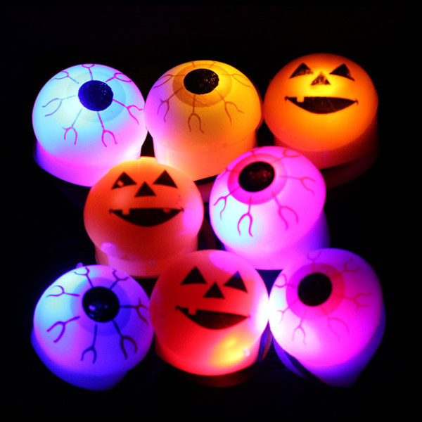 2015 New Halloween ring LED Lighted up Toys Soft eye pumpkin ring Party Halloween Props Christmas Gift C061