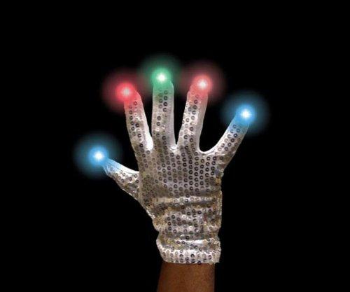 LED Glow Flashing Sequins Gloves Party Dance Finger Lighting Mittens Gloves Halloween Christmas performance stage props festive supply