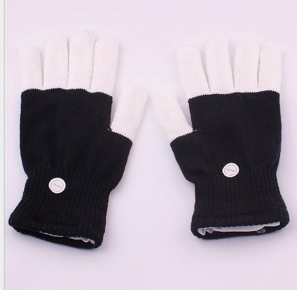 7 Modes colorful changing flashing Led glove for KTV Party Finger Flashing Glow Flashing Fingertip Halloween Light LED Gloves Magic Gloves