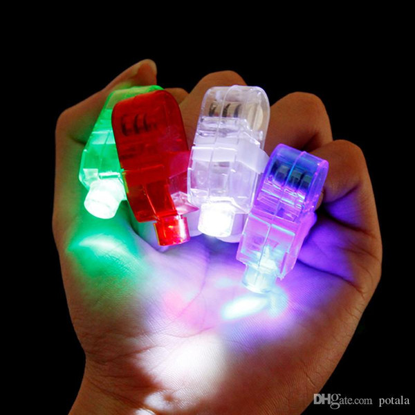 Dazzling Laser Fingers Beams Party Flash Toys Gadgets Bracciali LED Rave Lights Toys Finger lighting Shinning Bright Lamps Christmas Wedding