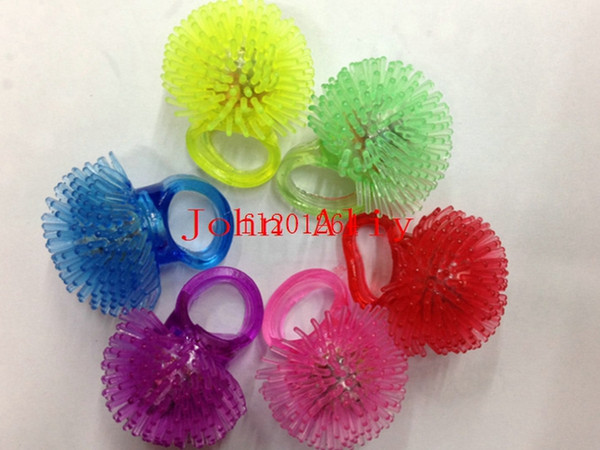 500pcs/lot Soft Jelly Glowing In The Dark LED Glow Finger Rings Light For Wedding Birthday Party Favor