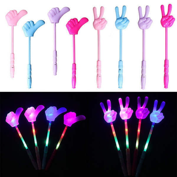 Lighting up flashing Finger Magic wand LED glow stick Funny Halloween Christmas Hen Club Party Accessory props