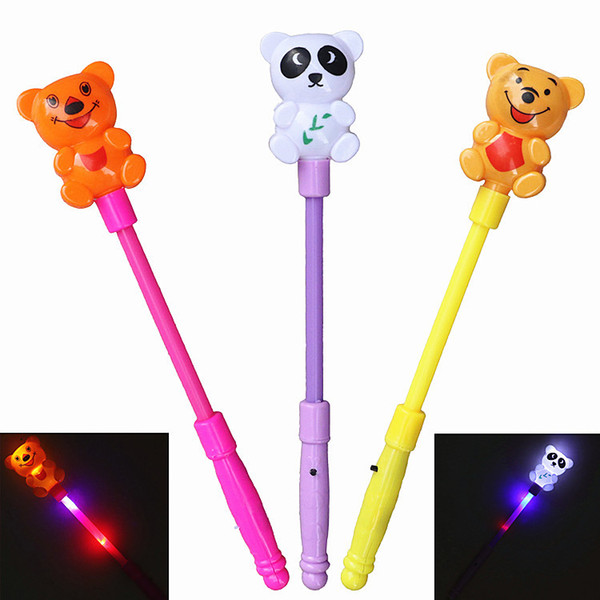 New Led Dance Light Up Stick Panda Bear Led Stick Wands Rally Rave Cheer Batons Party Flashing Glow Sticks